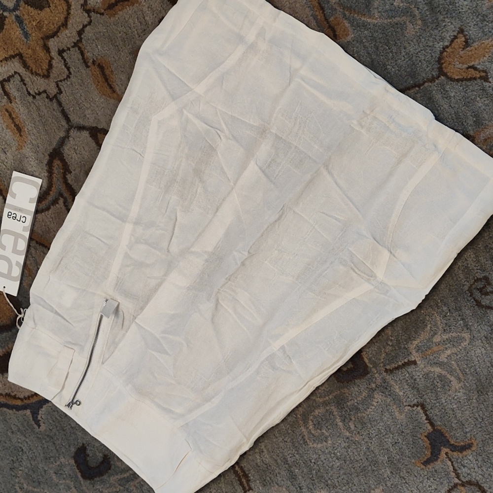 NWT crea linen viscose skirt